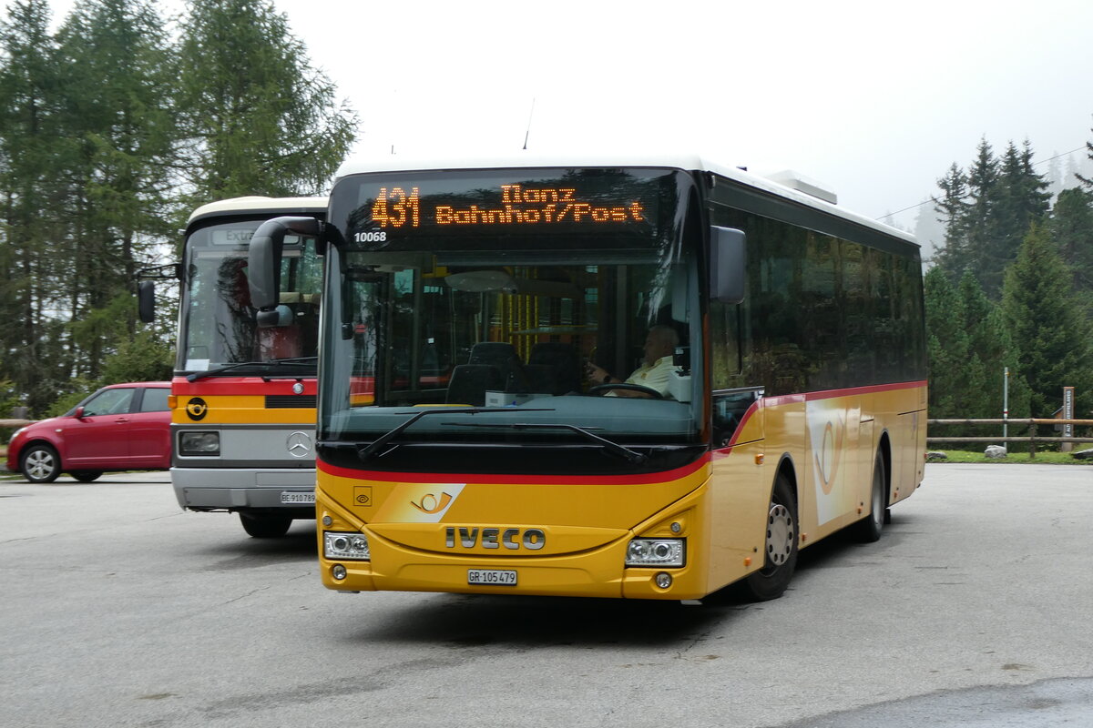 (280'179) - PostAuto Graub�nden - GR 105'479/PID 10'068 - Iveco (ex Nr. 18; ex Nr. 21; ex Fontana, Ilanz Nr. 21) am 9. September 2025 in als, Zervreila