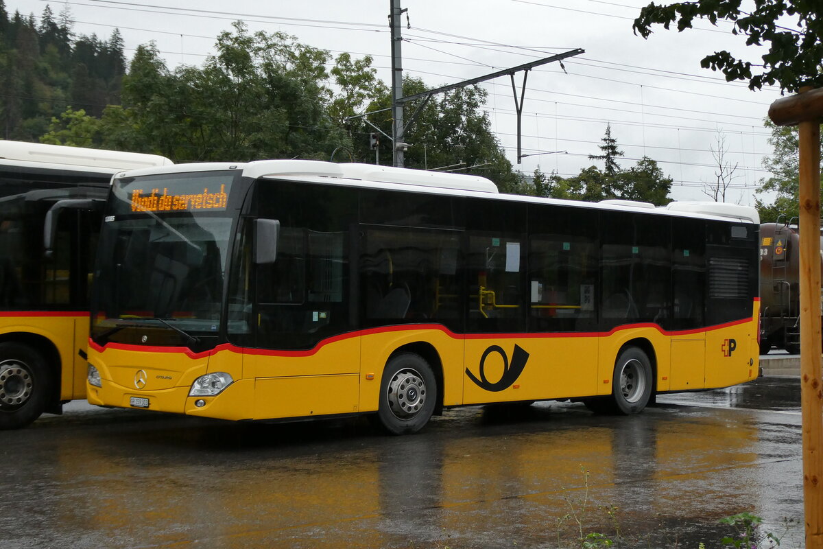(280'220) - PostAuto Graub�nden - GR 159'303/PID 12'085 - Mercedes (ex Nr. 14) am 10. September 2025 beim Bahnhof Ilanz