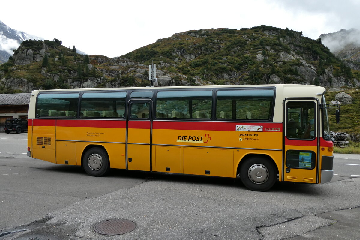 (280'287) - Buzzi, Bern - BE 910'789 - Mercedes (ex Mattli, Wassen/PID 2295) am 10. September 2025 in Susten, Steingletscher