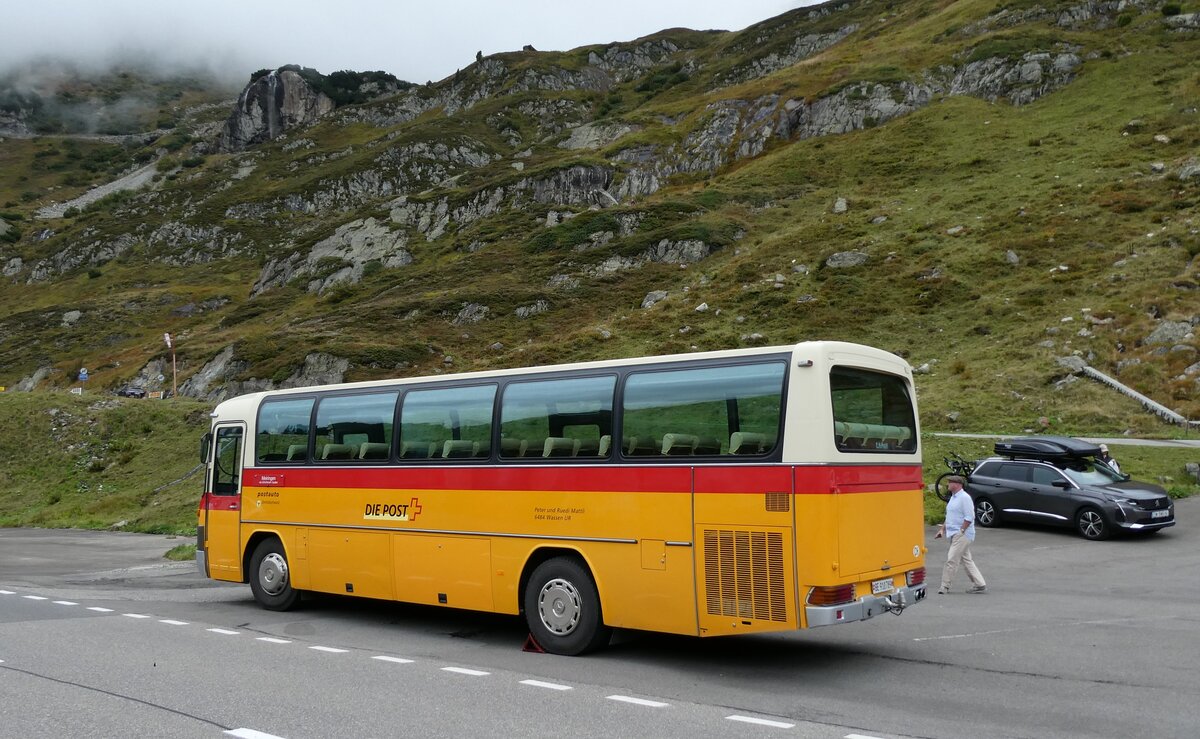(280'291) - Buzzi, Bern - BE 910'789 - Mercedes (ex Mattli, Wassen/PID 2295) am 10. September 2025 in Susten, Steingletscher