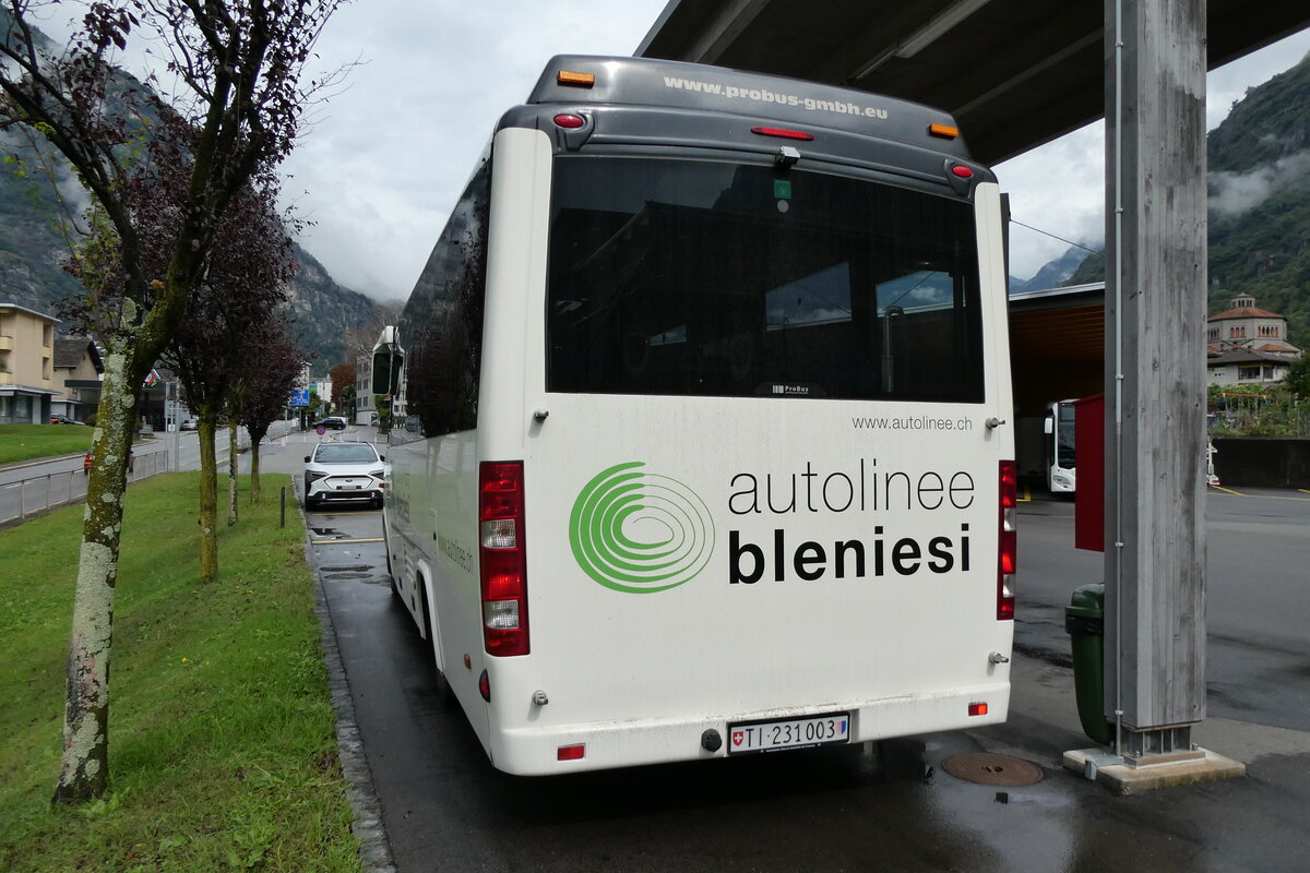 (280'329) - ABl Biaca - Nr. 3/TI 231'003 - Mercedes am 13. September 2025 in Biasca, Gaage