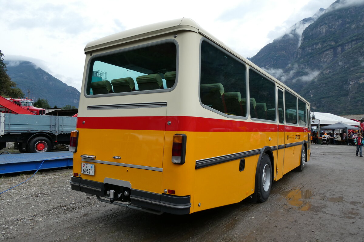 (280'353) - Oldtimer Garage, H�ri - ZH 69'470 - Saurer/R&J (ex Breu, Berneck; ex Matt, FL-Mauren Nr. 19; ex P 24'356) am 13. September 2025 in Iragna, Riviera