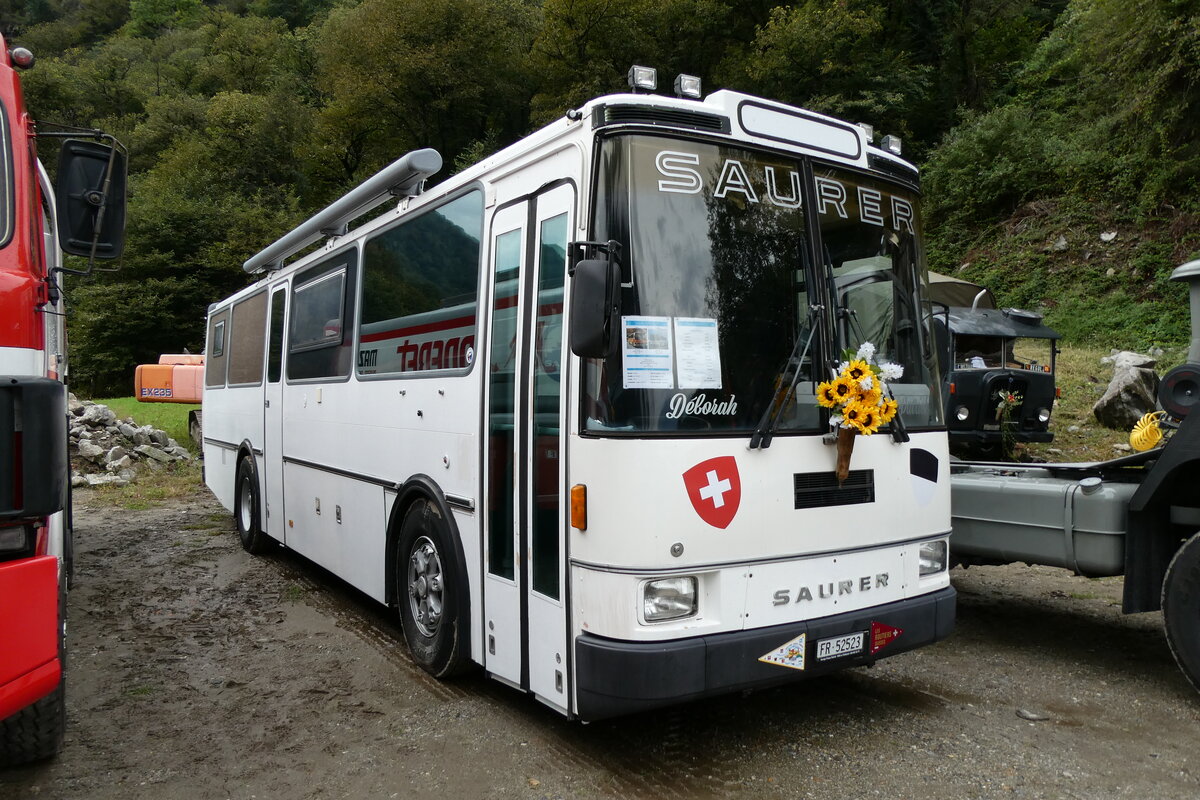 (280'360) - Cassella, Le Ch�telard - FR 52'523 - Saurer/Lauber (ex Epiney, Ayer) am 13. September 2025 in Iragna, Riviera