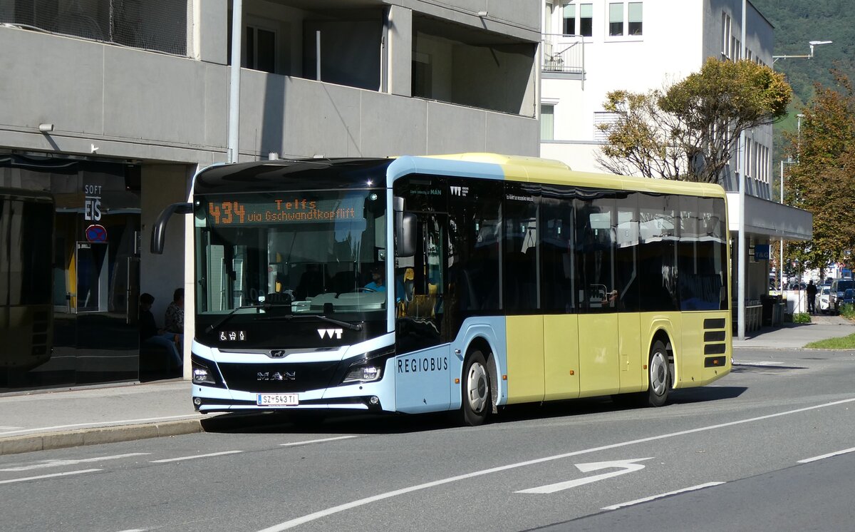 (280'569) - Breuss, Rankweil - Nr. 543/SZ 543 TI - MAN am 18. September 2025 in Telfs, Anton-Auer-Strasse