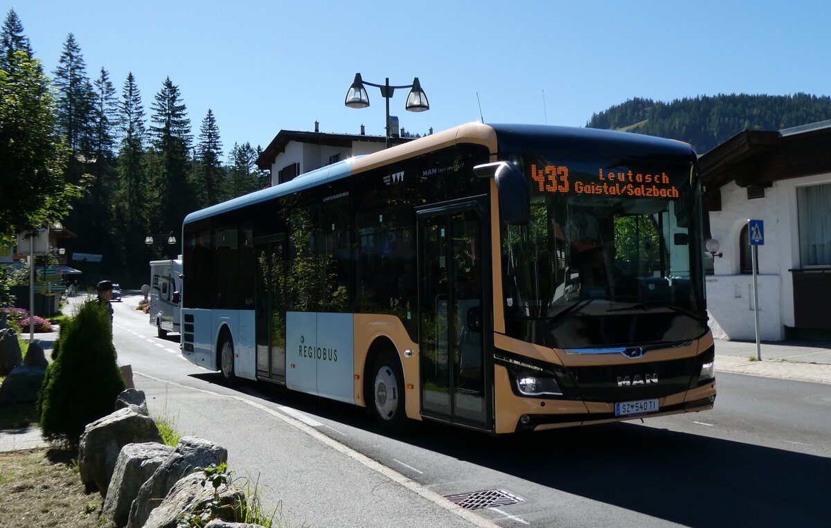 (280'604) - Breuss, Rankweil - Nr. 540/SZ 540 TI - MAN am 20. September 2025 in Leutasch, Weidach Zentrum