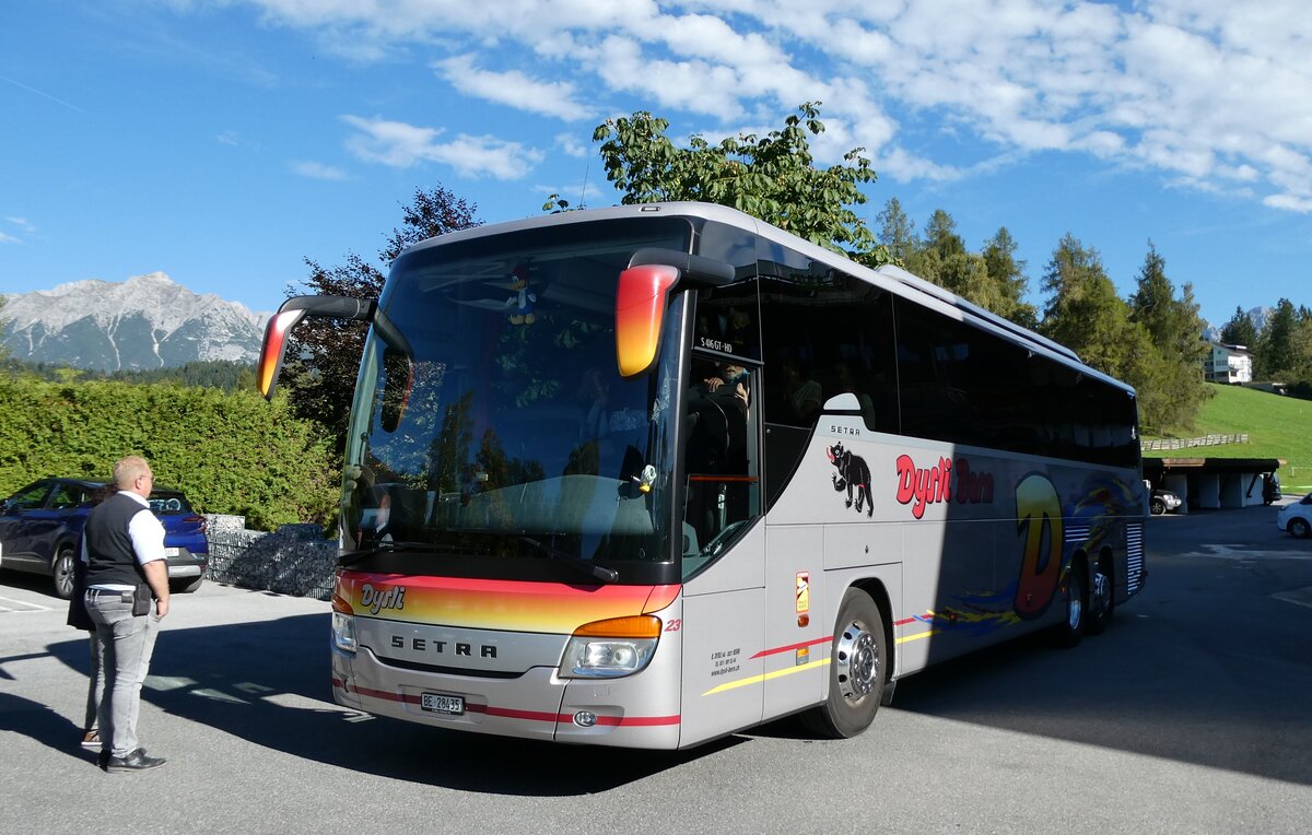 (280'636) - Aus der Schweiz: Dysli, Bern - Nr. 23/BE 28'435 - Setra am 21. September 2025 in Seefeld, Hotel Hochland