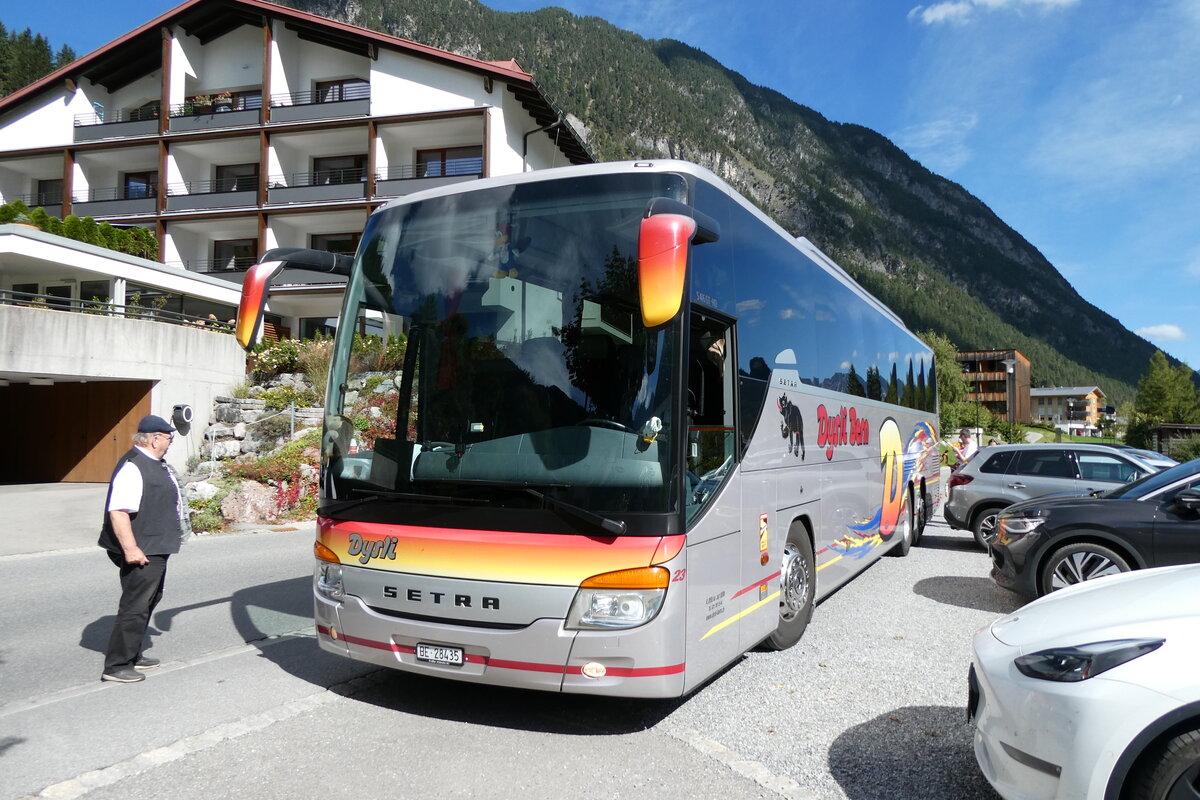 (280'637) - Aus der Schweiz: Dysli, Bern - Nr. 23/BE 28'435 - Setra am 21. September 2025 in Brand, Brandnerhof