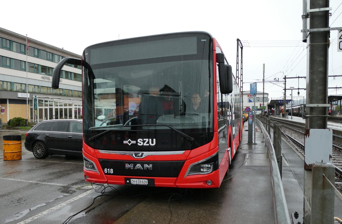(280'703) - AHW Horgen - Nr. 618/ZH 618'626 - MAN am 27. September 2025 beim Bahnhof W�denswil