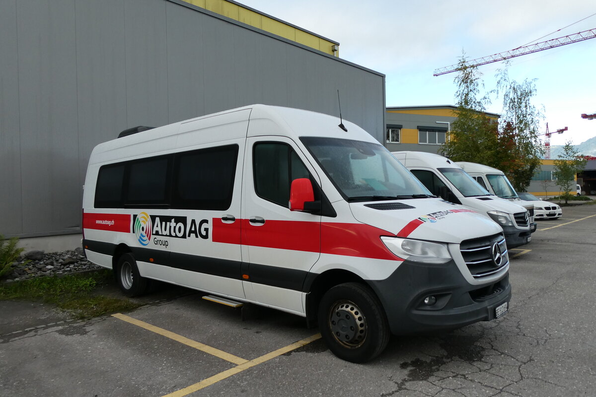 (280'814) - Auto AG Bus, Rothenburg - BE 512'694 - Mercedes am 28. September 2025 in Uetendorf, Allmend