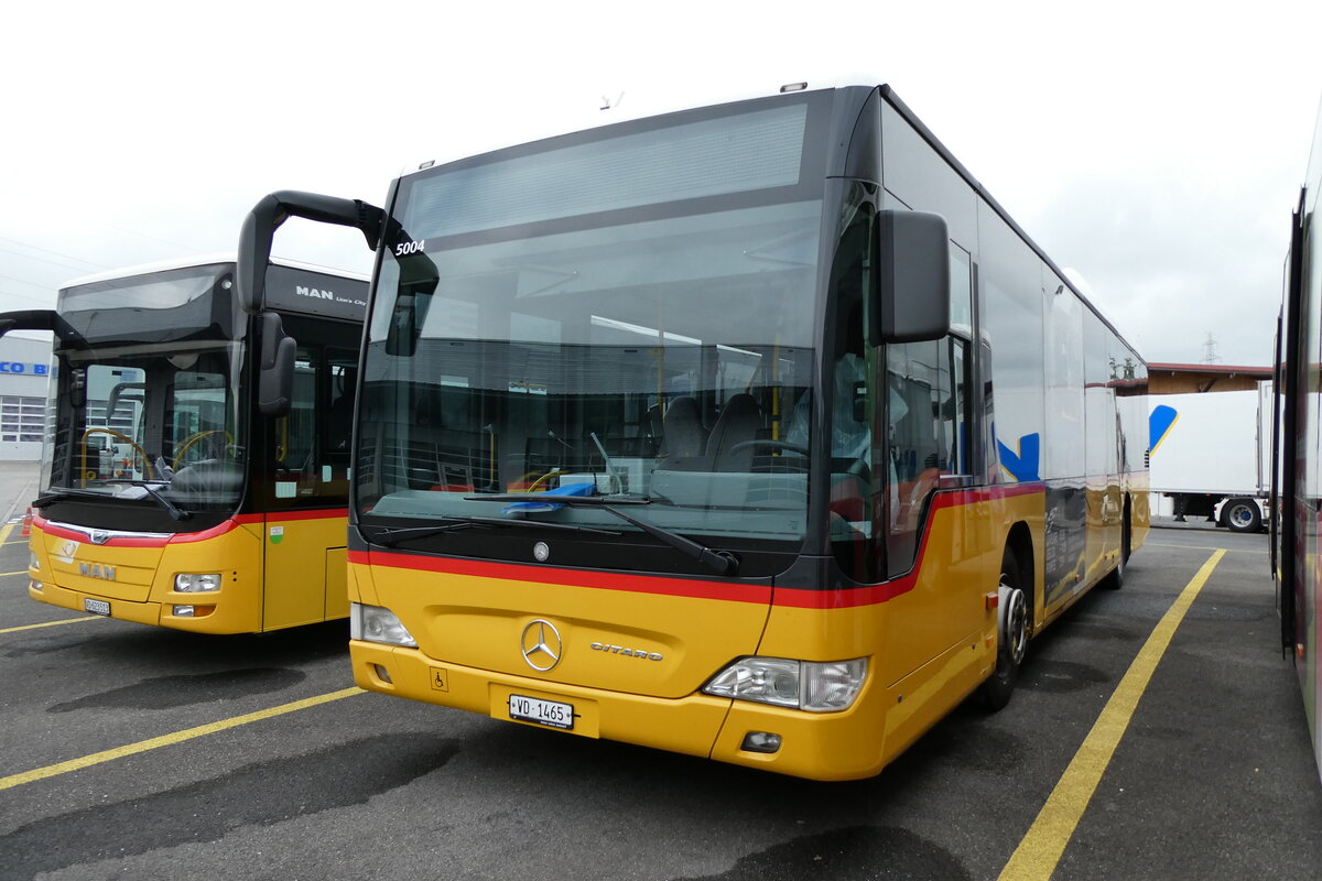 (280'820) - CarPostal Ouest - VD 1465/PID 5004 - Mercedes (ex TPB, S�deilles) am 28. September 2025 in Kerzers, Interbus