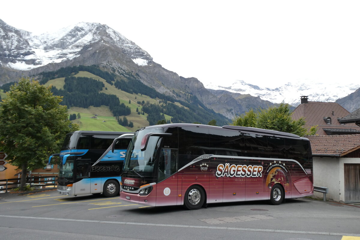 (280'936) - S�gesser, Wintersingen - Nr. 7/BL 7501 - Setra am 3. Oktober 2025 in Adelboden, Landstrasse