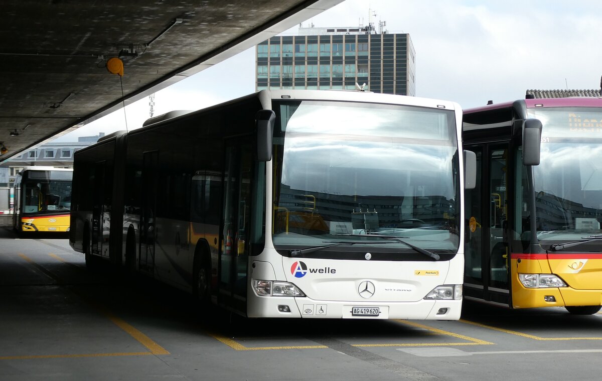 (281'303) - PostAuto Nordschweiz - Nr. 23/AG 419'620/PID 5541 - Mercedes (ex Inderm�hle, Rekingen Nr. 151; ex Twerenbold, Baden Nr. 23) am 11. Oktober 2025 in Bern, Postautostation