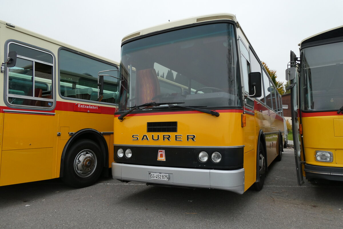 (281'317) - Stolz, Niederb�ren - SG 452'875 - Saurer/R&J (ex Soltermann, Bichwil; ex Ziegler, Pratteln; ex Tanner, Bubendorf; ex Schnider, Sch�pfheim) am 12. Oktober 2025 in Schwarzenberg, R�ssli