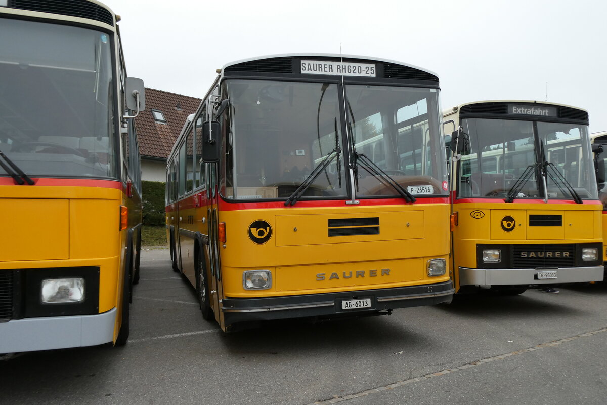 (281'348) - Gloor, Staufen - AG 6013 - Saurer/Hess (ex ALMAT, Tagelswangen; ex P 26'516) am 12. Oktober 2025 in Schwarzenberg, R�ssli
