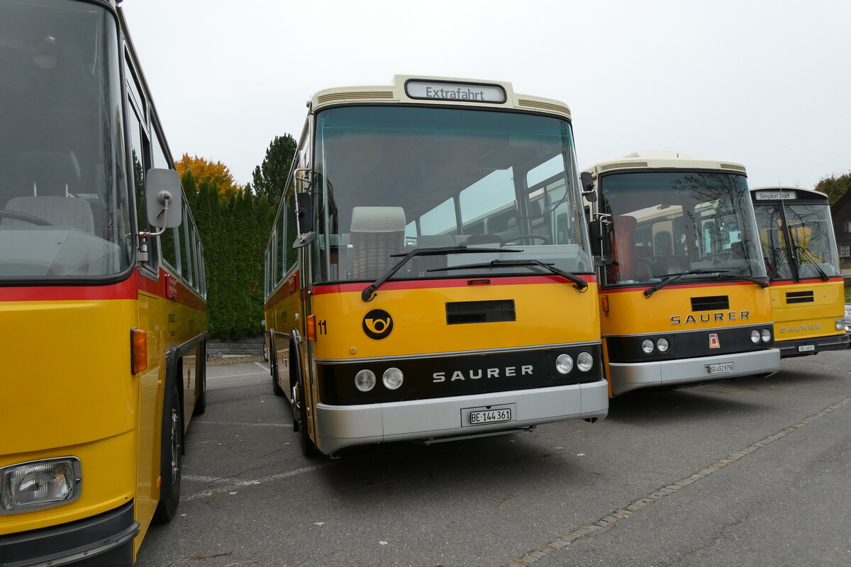 (281'354) - Aebi, Koppigen - Nr. 11/BE 144'361 - Saurer/Lauber (ex Leuenberger, Kirchberg; ex Niederer, Filzbach Nr. 11) am 12. Oktober 2025 in Schwarzenberg, R�ssli