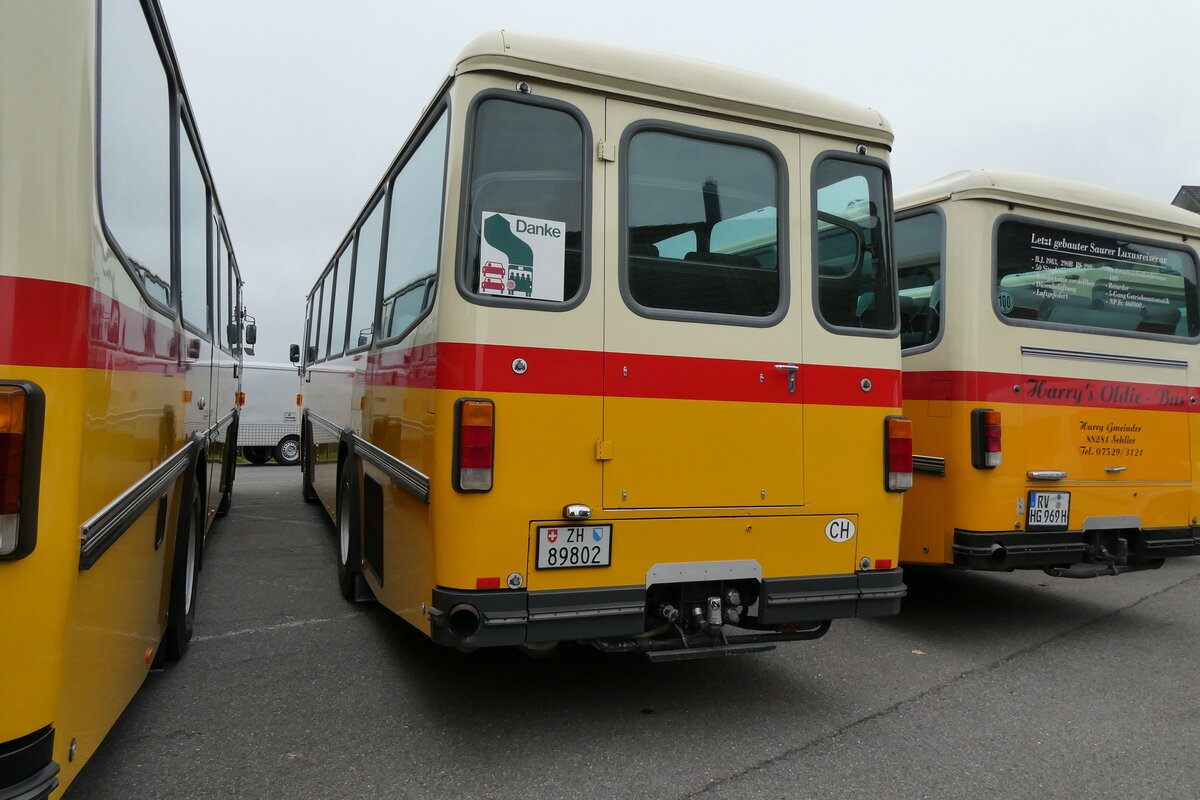(281'367) - Rupp, Zumikon - ZH 89'802 - Saurer/T�scher (ex Eyer, Gamsen; ex P 24'401) am 12. Oktober 2025 in Schwarzenberg, R�ssli