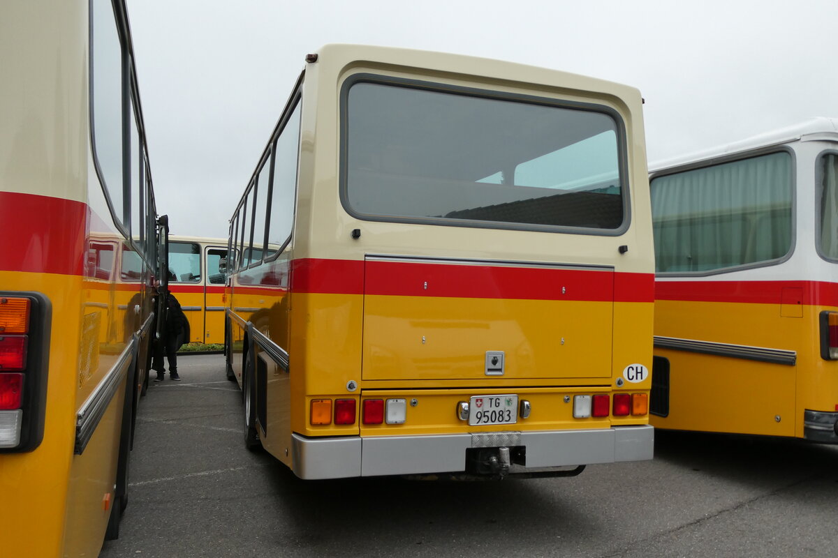 (281'369) - Oldtimer Club Saurer, Arbon - TG 95'083 - Saurer/T�scher (ex Schwizer, Goldach Nr. 2) am 12. Oktober 2025 in Schwarzenberg, R�ssli