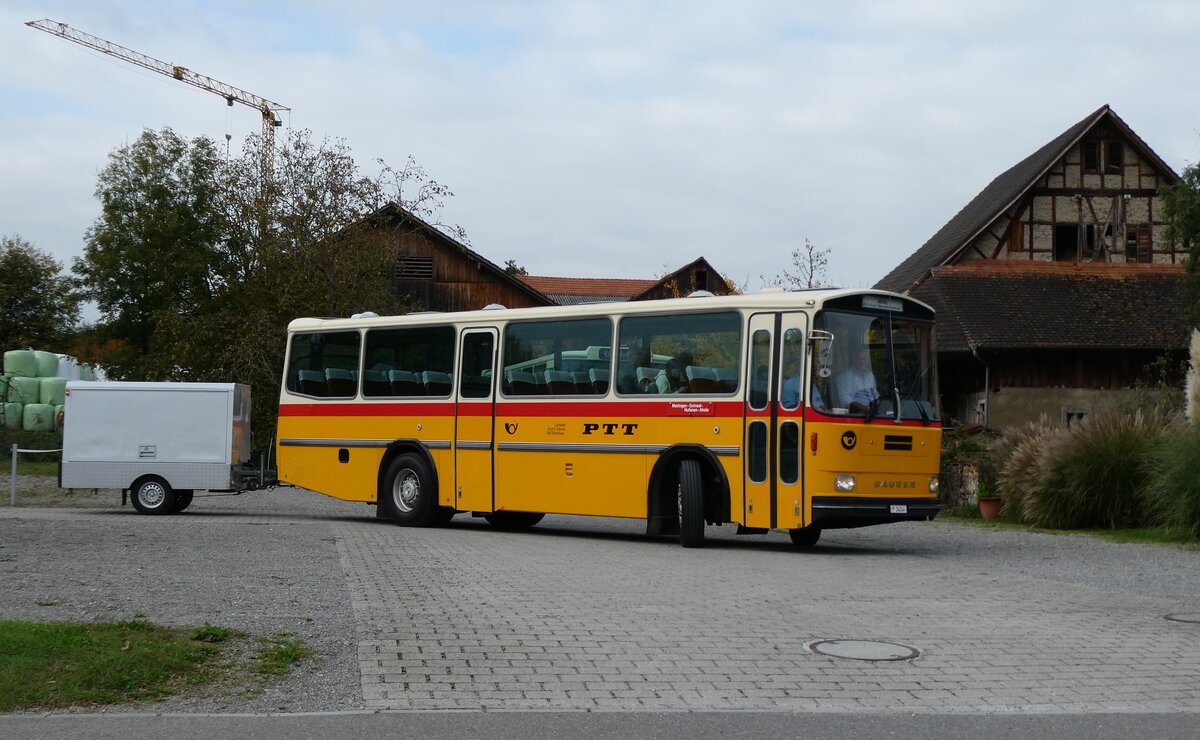 (281'480) - Schmid, Th�rishaus -  P 24'244  - Saurer/T�scher (ex P 24'244) am 12. Oktober 2025 in Hitzkirch, Interkantonale Polizeischule