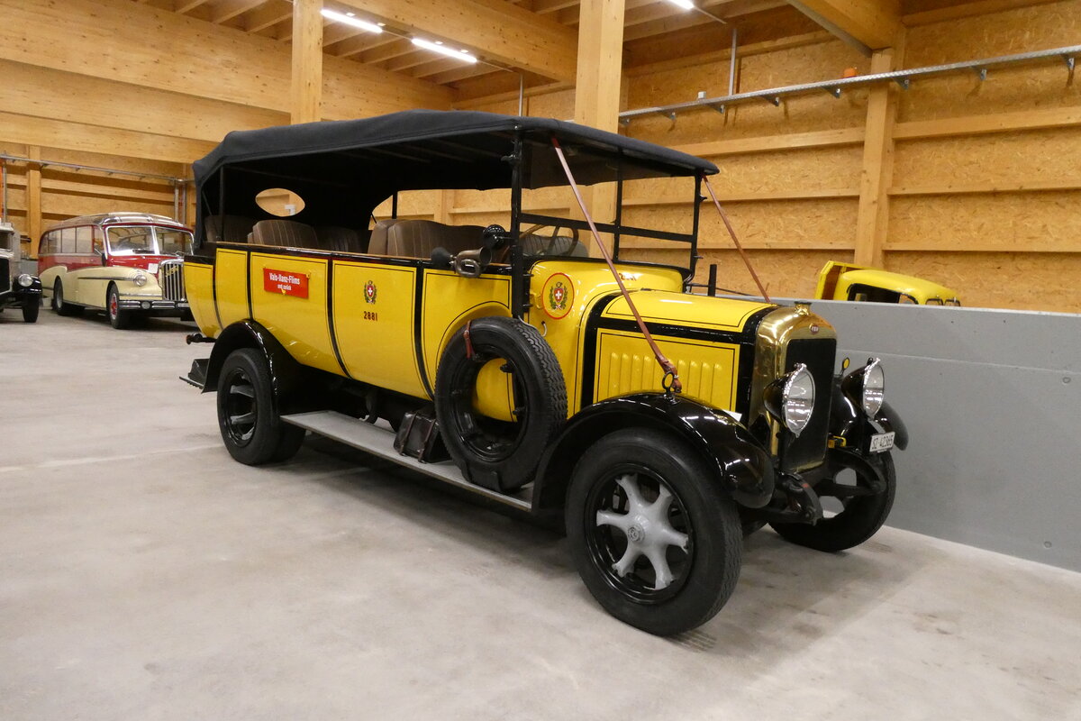 (281'581) - R�llin, Hirzel - SZ 42'365 - FBW/Seitz-Hess (ex RhV Altst�tten Nr. 31; ex P 1529; ex P 2881) am 18. Oktober 2025 in N�fels, FBW-Museum