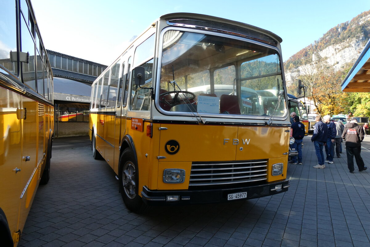 (281'601) - R�egg, R�ti - SG 45'977 - FBW/Gangloff (ex P 24'169) am 18. Oktober 2025 in N�fels, FBW-Museum 