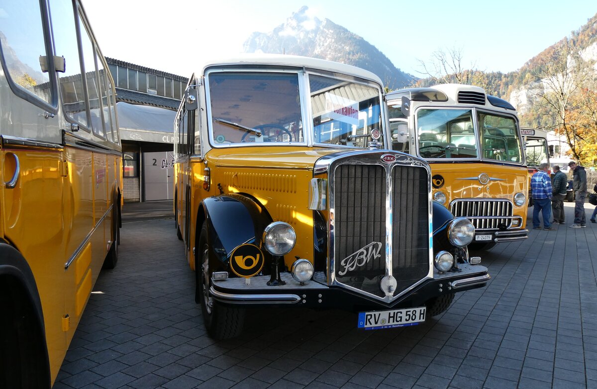 (281'605) - Aus Deutschland: Gmeinder, Schlier - RV-HG 58H - FBW/Krapf (ex Graf, CH-Buchs; ex Hollenstein, CH-M�hlr�ti) am 18. Oktober 2025 in N�fels, FBW-Museum