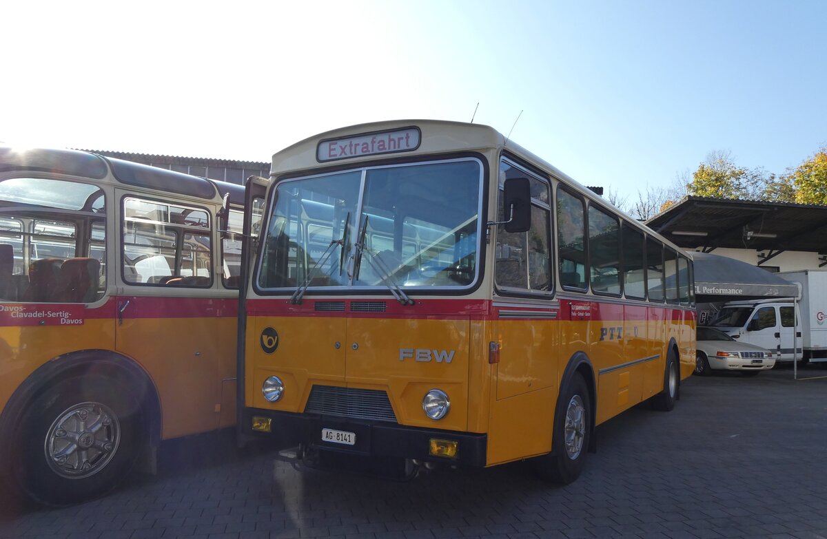 (281'614) - Stutz, Jonen - AG 8141 - FBW/Hess (ex Dubach, Walde) am 18. Oktober 2025 in N�fels, FBW-Museum