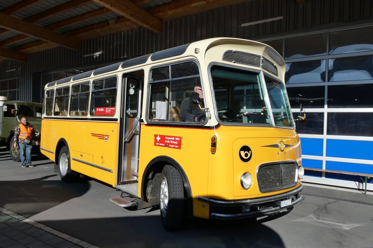 (281'621) - R�ber, Mettmenstetten - ZH 546'297 - FBW/Gangloff (ex P 23'202; ex P 21'002) am 18. Oktober 2025 in N�fels, FBW-Museum