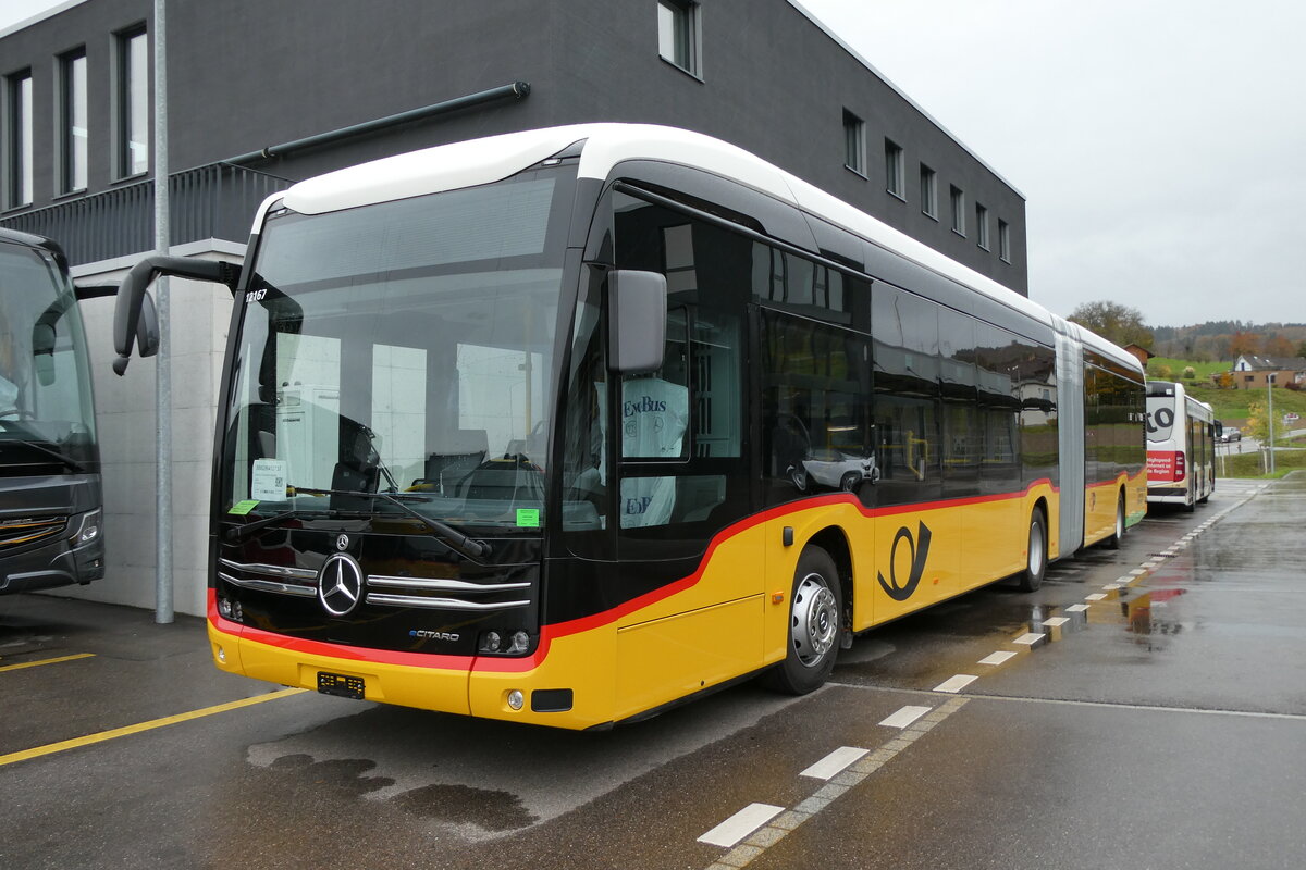 (281'830) - CarPostal Ouest - PID 12'167 - eMercedes am 25. Oktober 2025 in Winterthur, Daimler Buses