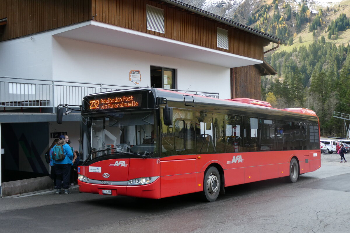 (281'920) - AFA Adelboden - Nr. 91/BE 26'704 - Solaris am 31. Oktober 2025 in Adelboden, Unter dem Birg