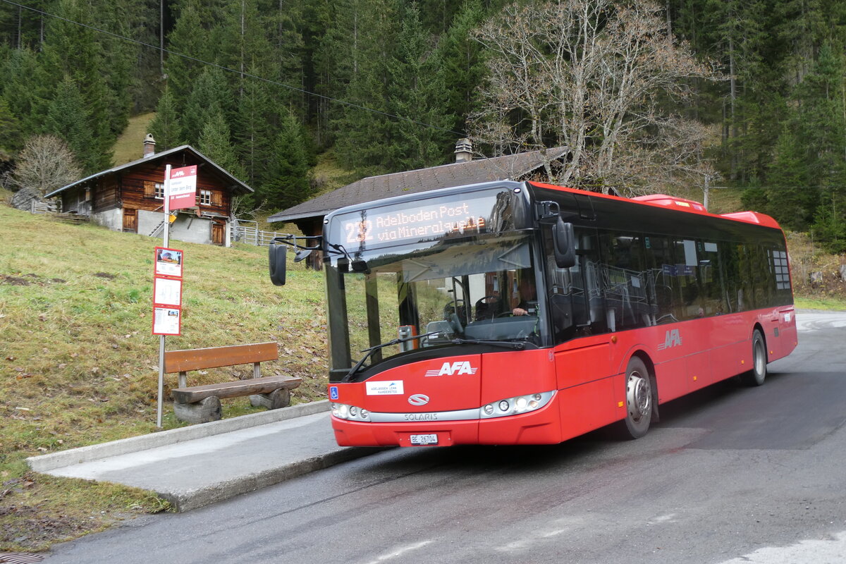 (281'923) - AFA Adelboden - Nr. 91/BE 26'704 - Solaris am 31. Oktober 2025 in Adelboden, Unter dem Birg