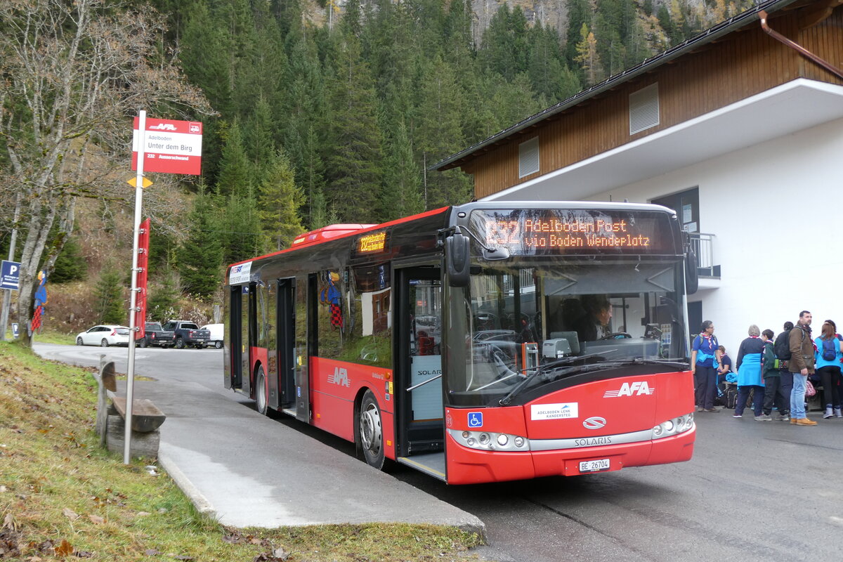 (281'925) - AFA Adelboden - Nr. 91/BE 26'704 - Solaris am 31. Oktober 2025 in Adelboden, Unter dem Birg