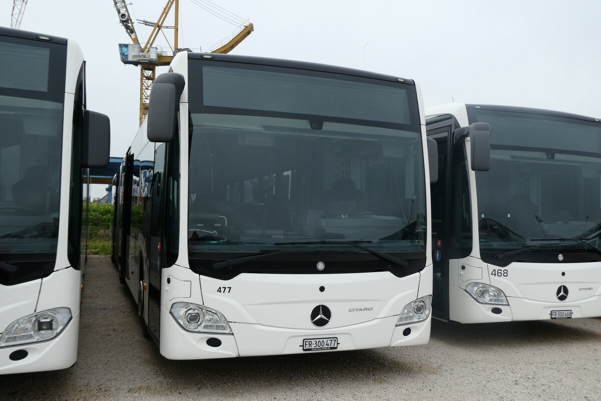 (281'961) - Intertours, Domdidier - Nr. 477/FR 300'477 - Mercedes (ex Nr. 202) am 1. November 2025 in Domdidier, Garage