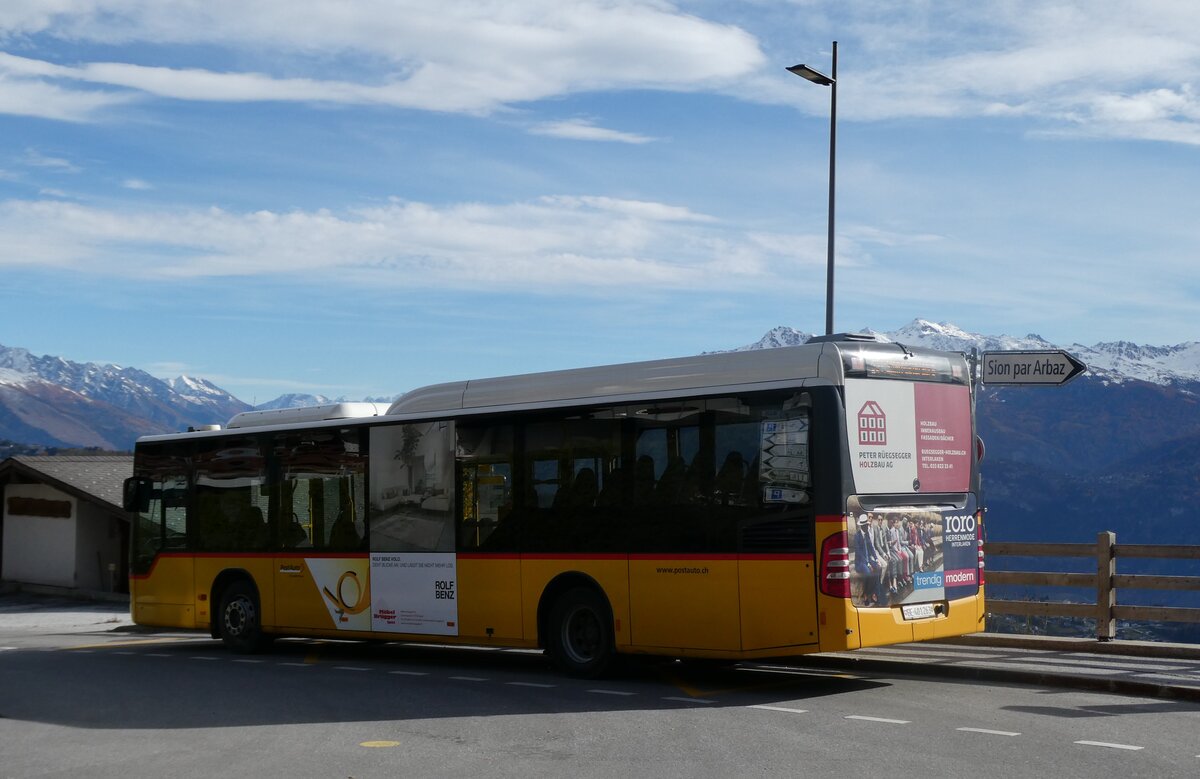 (282'079) - PostAuto Bern - BE 401'263/PID 5417 - Mercedes (ex BE 610'544; ex BE 538'988; ex BE 637'781) am 6. November 2025 in Anz�re, T�l�cabine