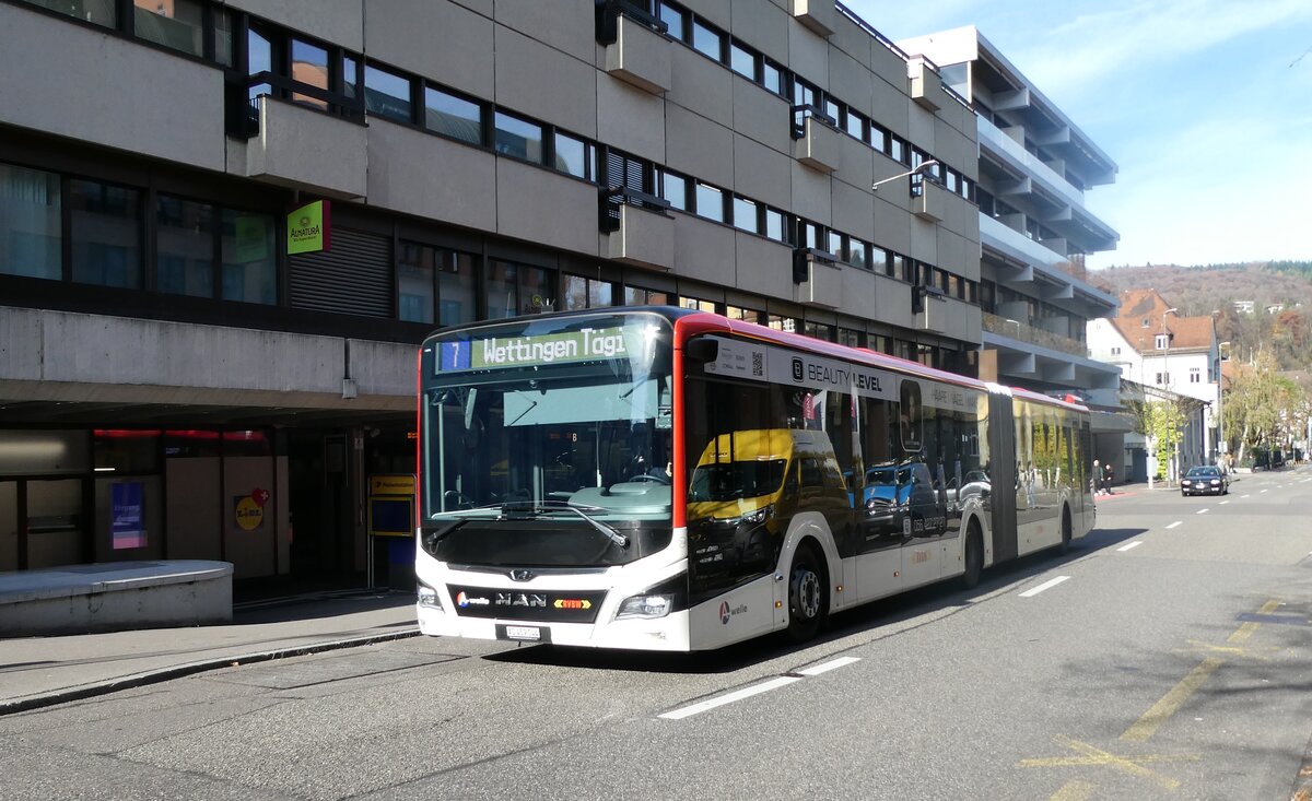 (282'316) - Twerenbold, Baden - Nr. 314/AG 459'044 - MAN am 11. November 2025 in Baden, Postautostation
