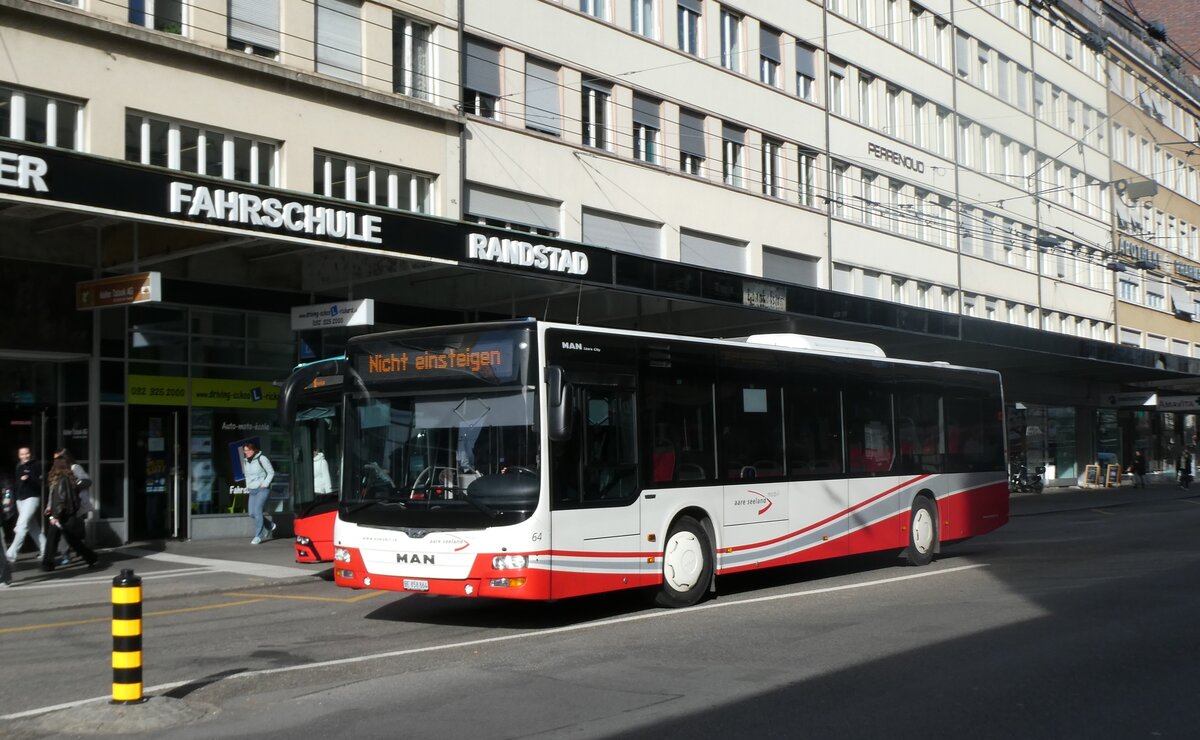 (282'367) - ASm Langenthal - Nr. 64/BE 858'864 - MAN am 13. November 2025 beim Bahnhof Biel