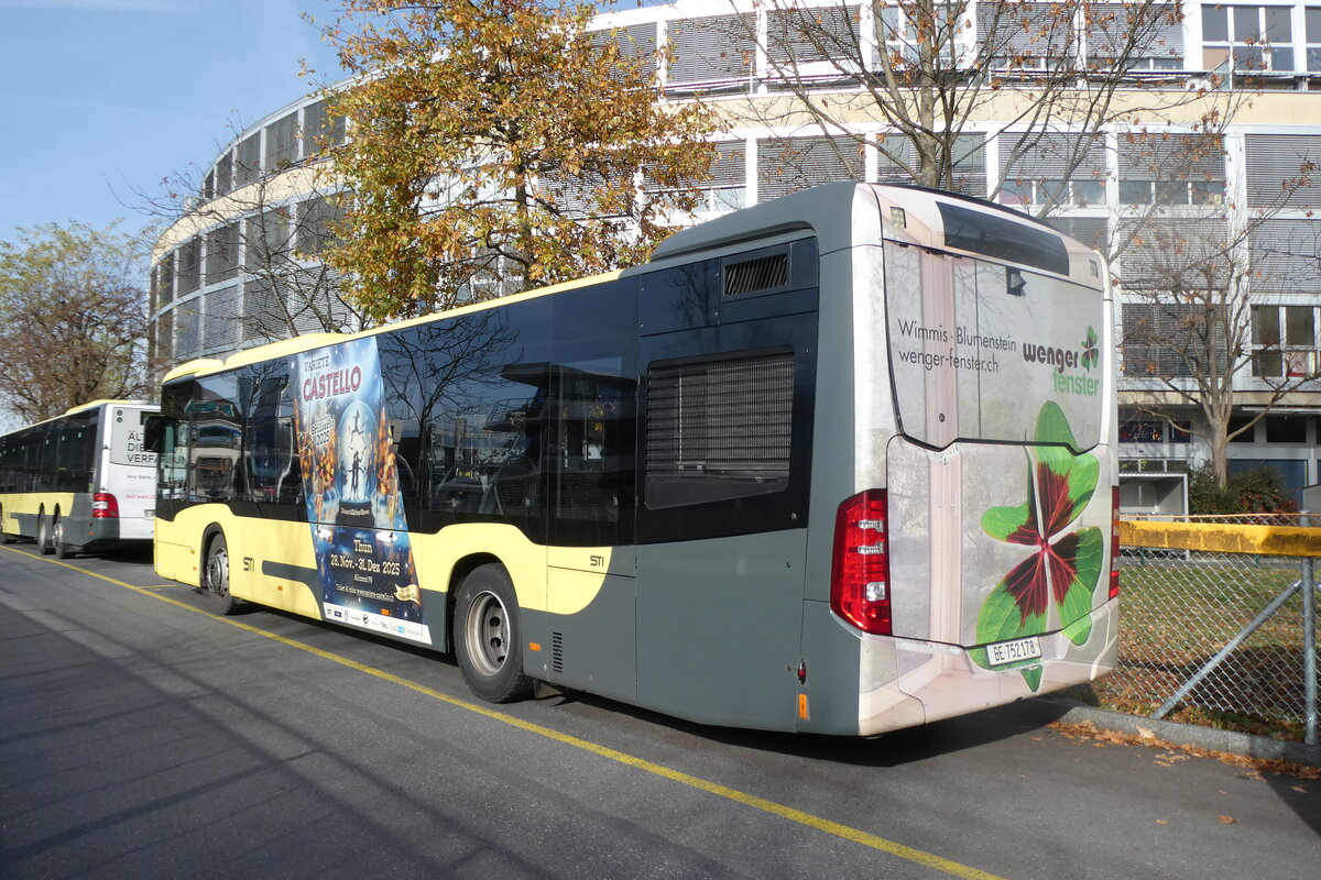 (282'502) - STI Thun - Nr. 178/BE 752'178 - Mercedes am 19. November 2025 bei der Schiffl�ndte Thun
