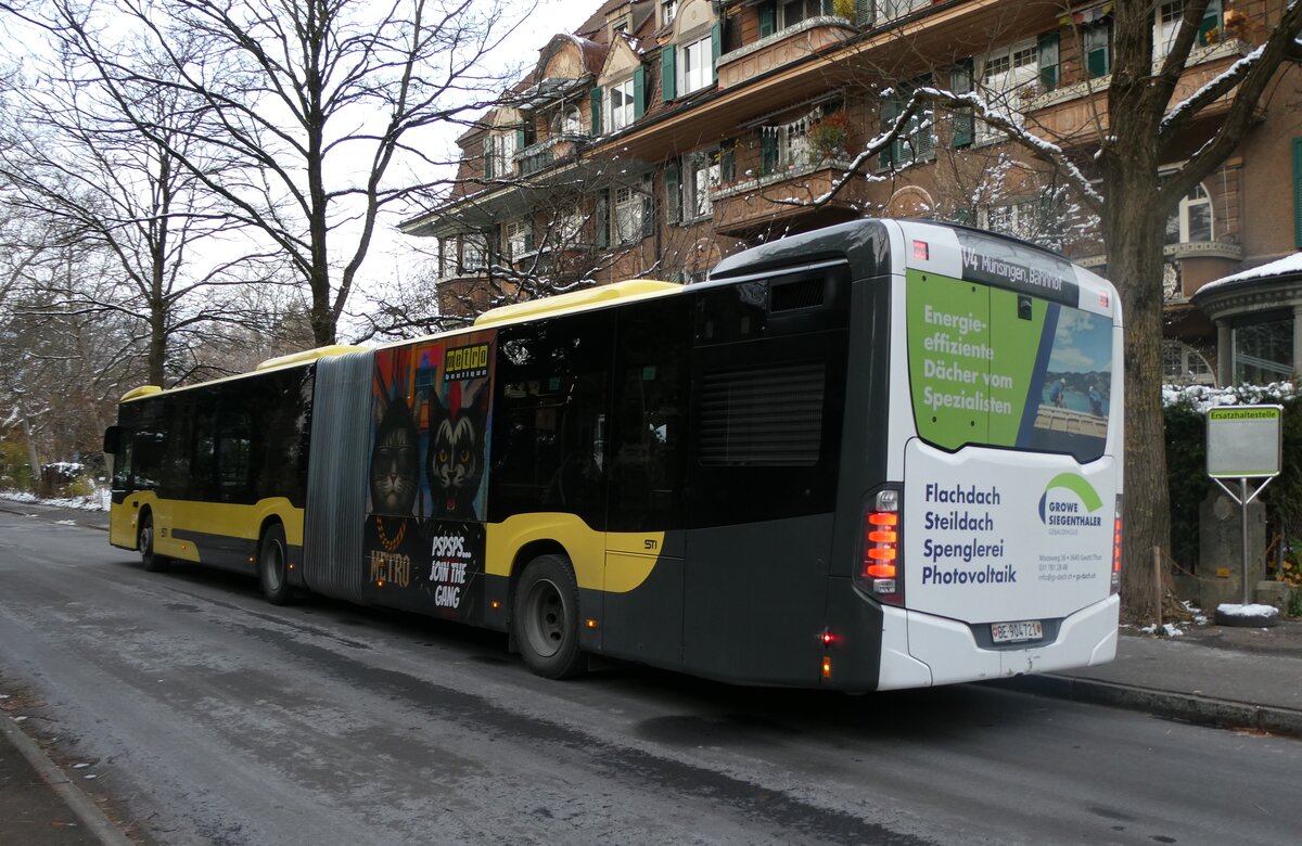 (282'545) - STI Thun - Nr. 721/BE 904'721 - Mercedes am 23. November 2025 beim Bahnhof Thun (Kante X)