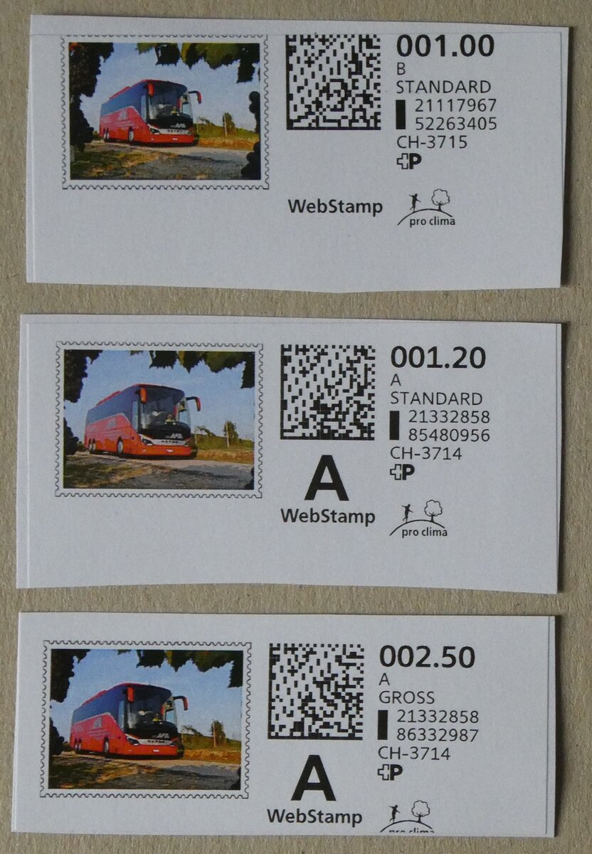 (282'695) - AFA-Frankaturen am 2. Dezember 2025 in Thun