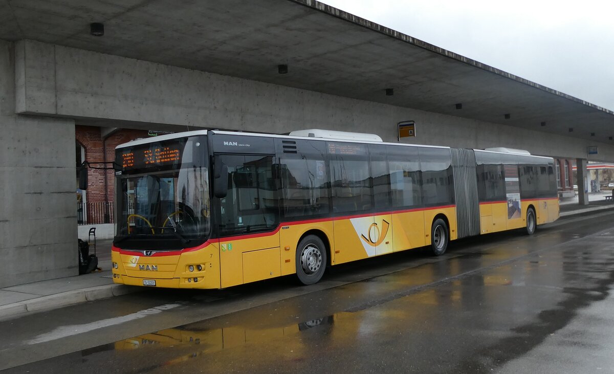 (282'777) - Eurobus, Arbon - Nr. 7/TG 52'209/PID 11'132 - MAN am 5. Dezember 2025 in Arbon, Bushof