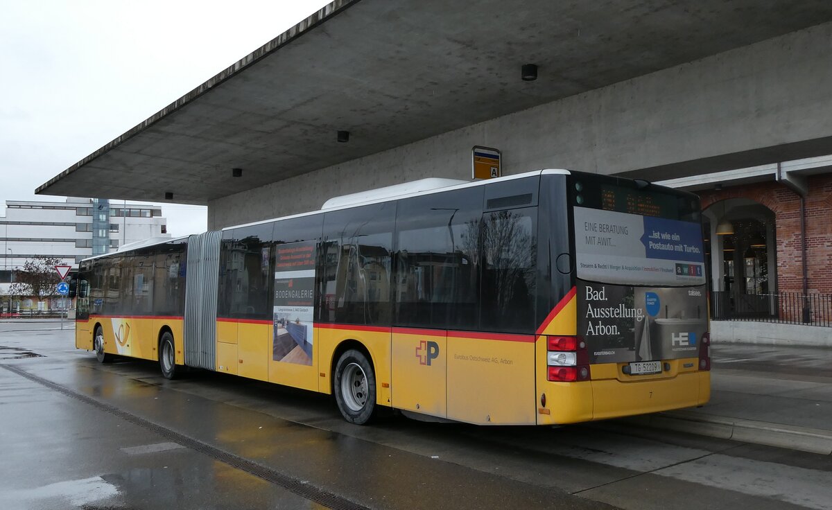 (282'778) - Eurobus, Arbon - Nr. 7/TG 52'209/PID 11'132 - MAN am 5. Dezember 2025 in Arbon, Bushof