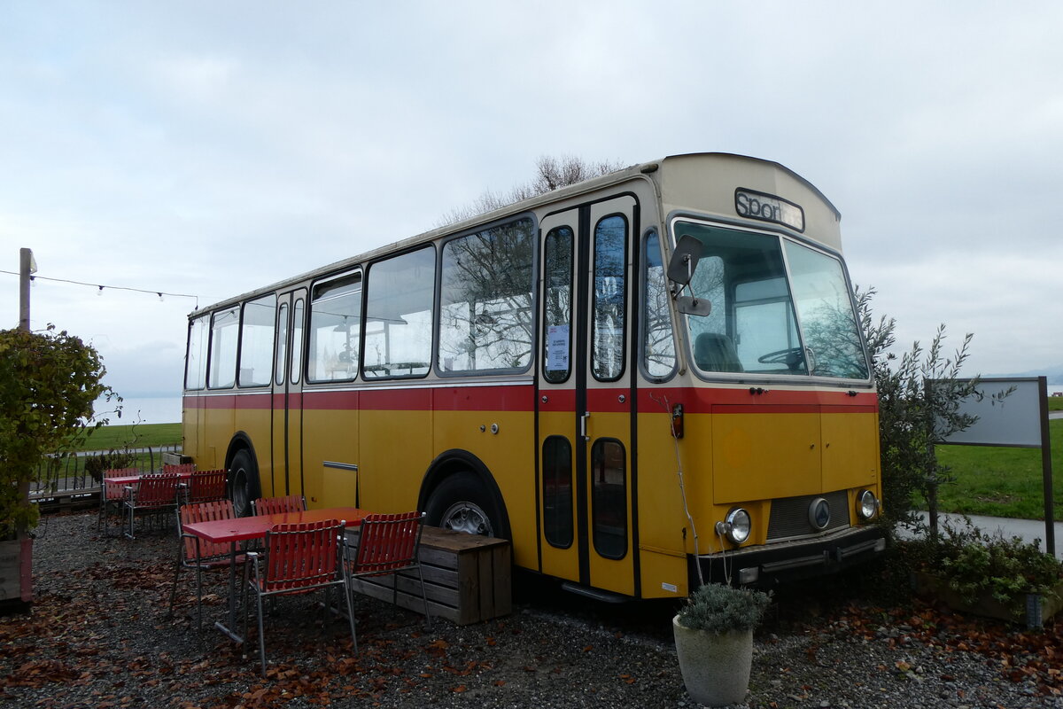 (282'799) - Oldtimer Club Saurer, Arbon - Saurer/T�scher -R&J (ex Heim, Flums; ex P 25'208; ex P 24'662) am 5. Dezember 2025 in Arbon, Saurermuseum