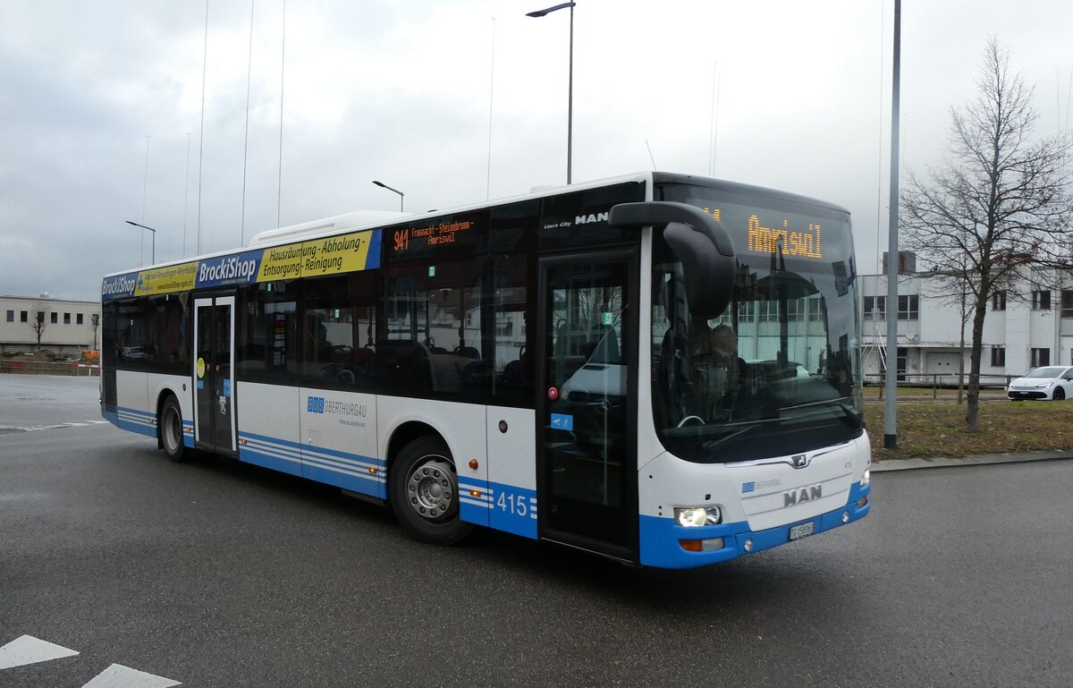 (282'816) - BOTG Amriswil - Nr. 415/TG 158'063 - MAN am 5. Dezember 2025 in Arbon, Bushof