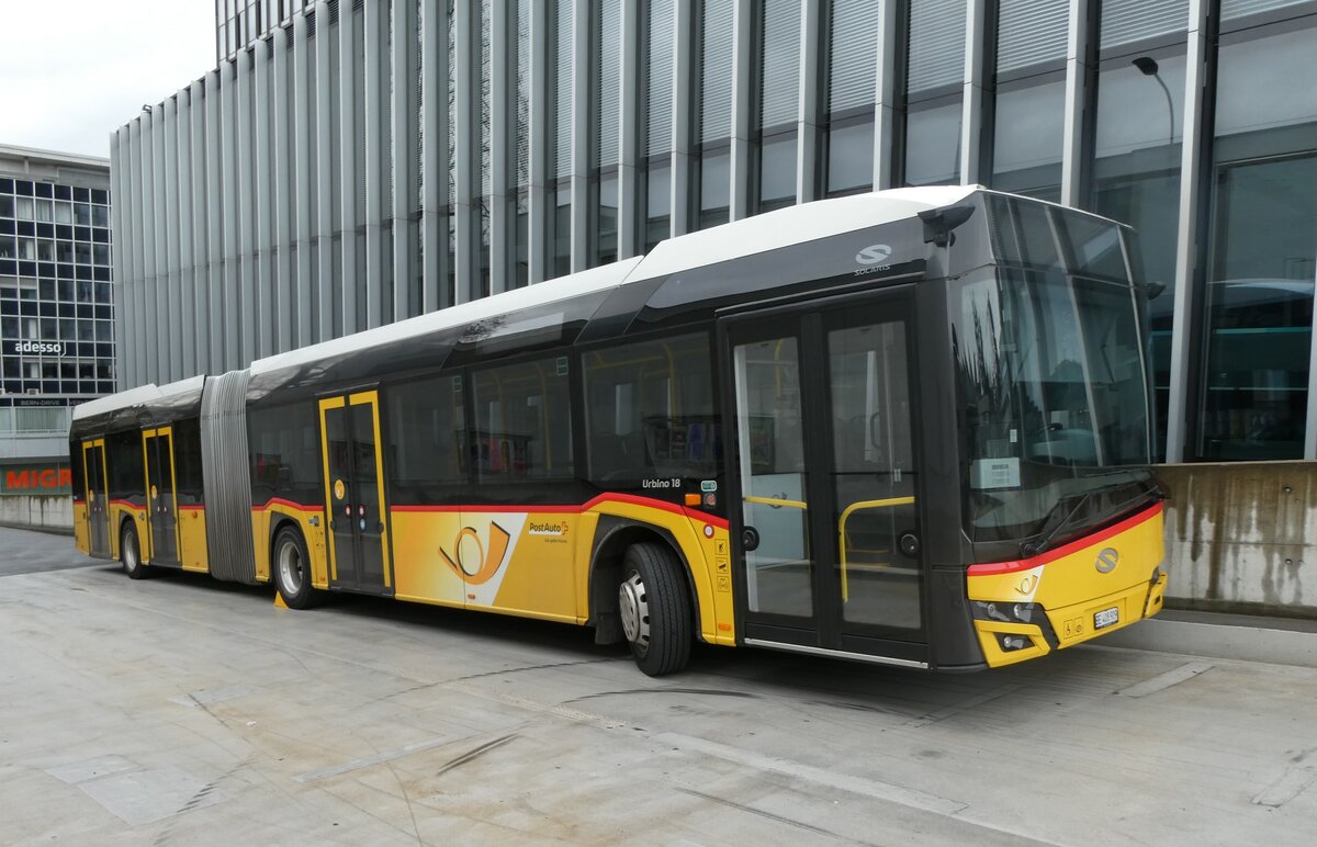 (282'882) - PostAuto Bern - Nr. 11'632/BE 408'909/PID 11'632 - Solaris am 6. Dezember 2025 in Bern, Postautostation