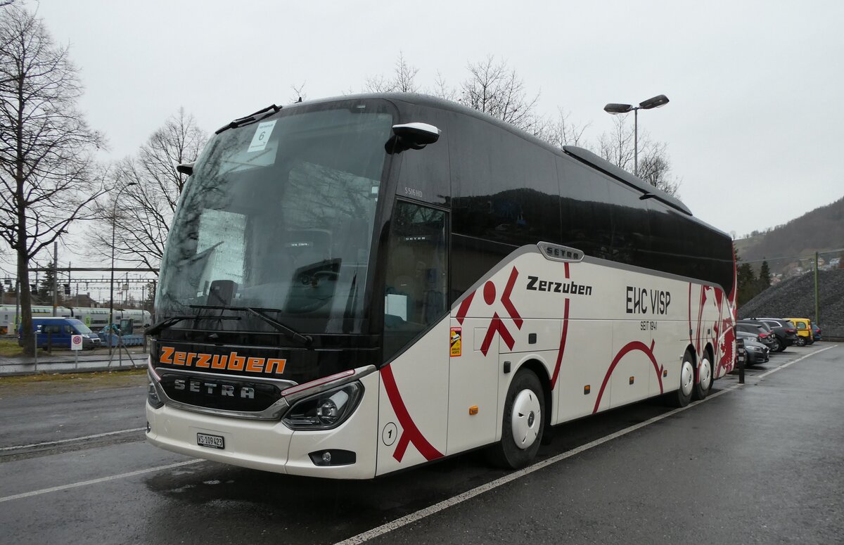 (282'905) - Zerzuben, Visp-Eyholz - Nr. 1/VS 109'423 - Setra am 7. Dezember 2025 in Thun, Seestrasse