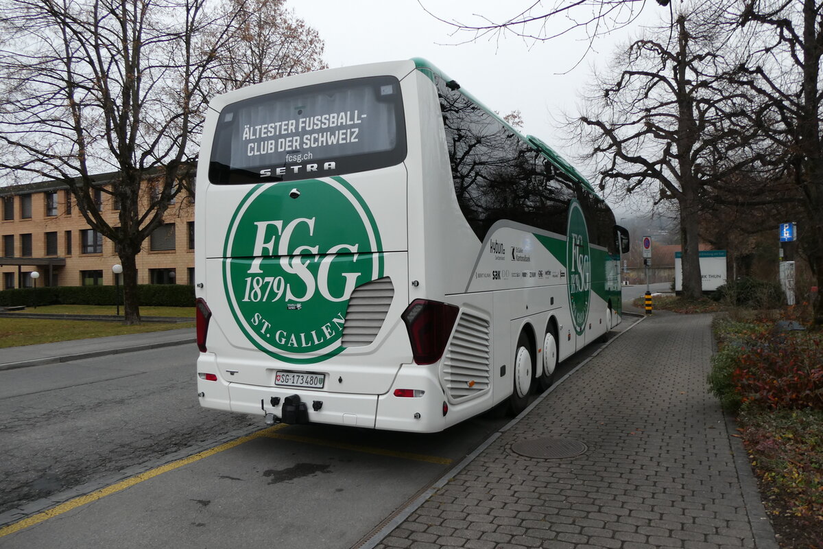 (283'128) - FC St. Gallen, St. Gallen - SG 173'480 - Setra am 13. Dezember 2025 in Thun, Hotel Seepark