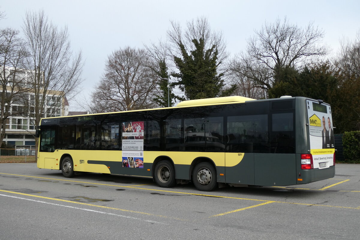 (283'192) - STI Thun - Nr. 148/BE 801'148 - MAN am 15. Dezember 2025 bei der Schiffl�ndte Thun