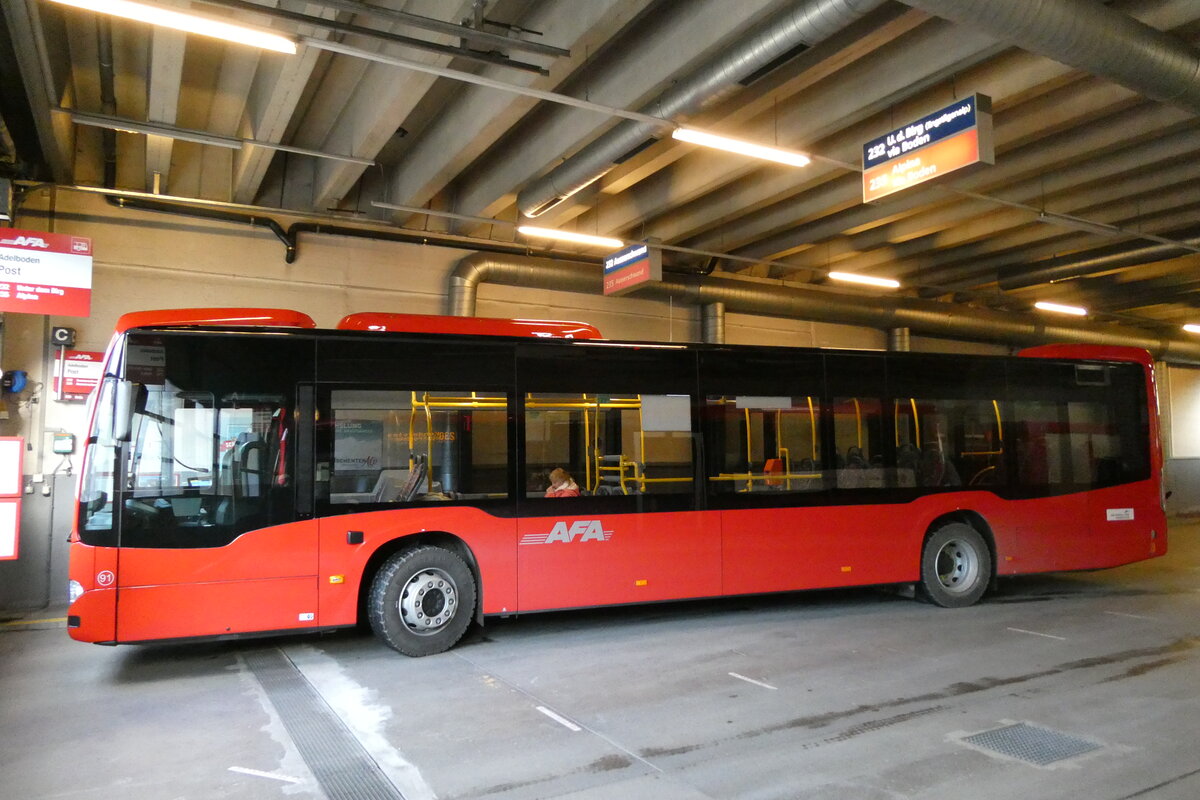 (283'320) - AFA Adelboden - Nr. 91/BE 26'704 - Mercedes am 20. Dezember 2025 in Adelboden, Busstation