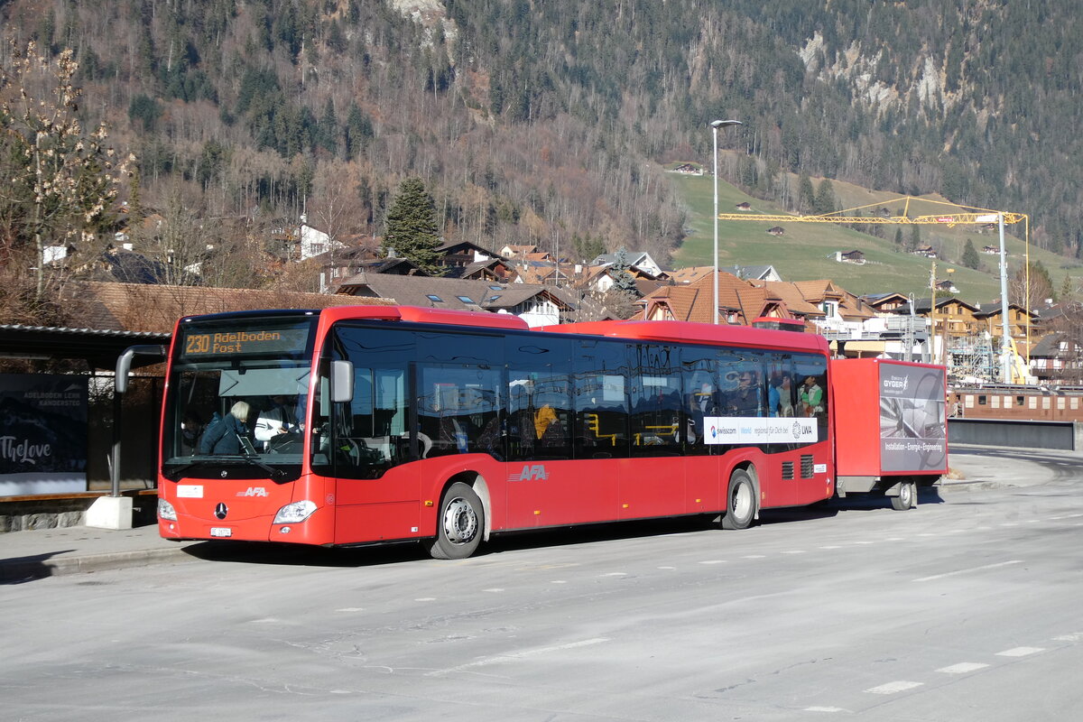 (283'610) - AFA Adelboden - Nr. 95/BE 26'774 - Mercedes am 1. Januar 2026 beim Bahnhof Frutigen