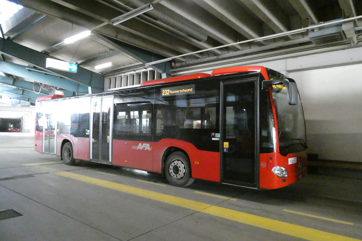 (283'615) - AFA Adelboden - Nr. 90/BE 398'916 - Mercedes am 1. Januar 2026 in Adelboden, Busstation