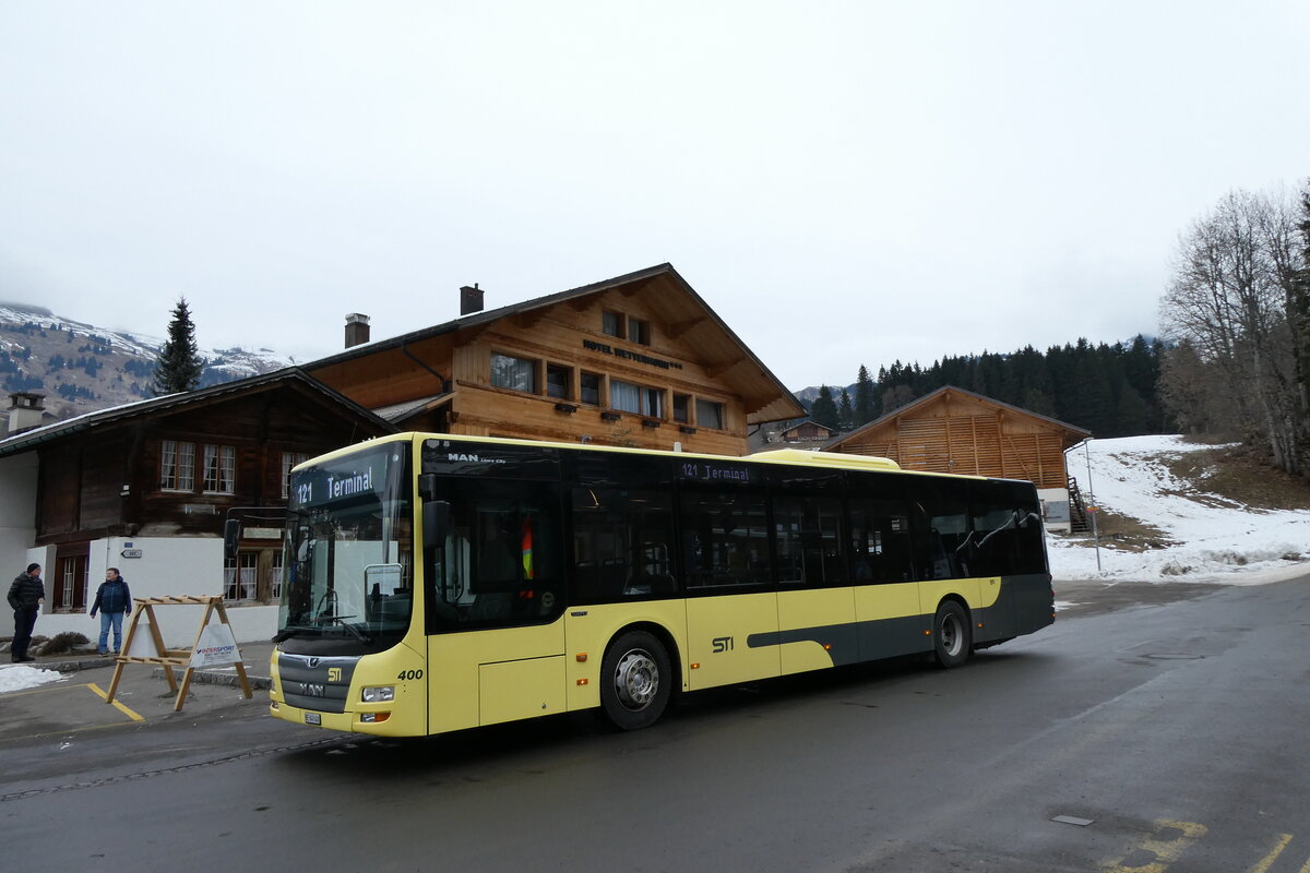 (283'659) - STI Thun - Nr. 400/BE 849'400 - MAN am 2. Januar 2026 in Grindelwald, Oberer Gletscher